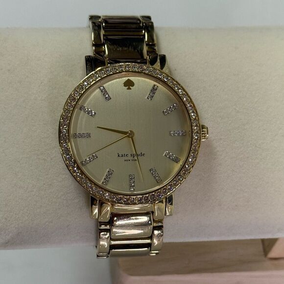 Kate Spade Gold Gramercy Pave Grand Watch main image 6